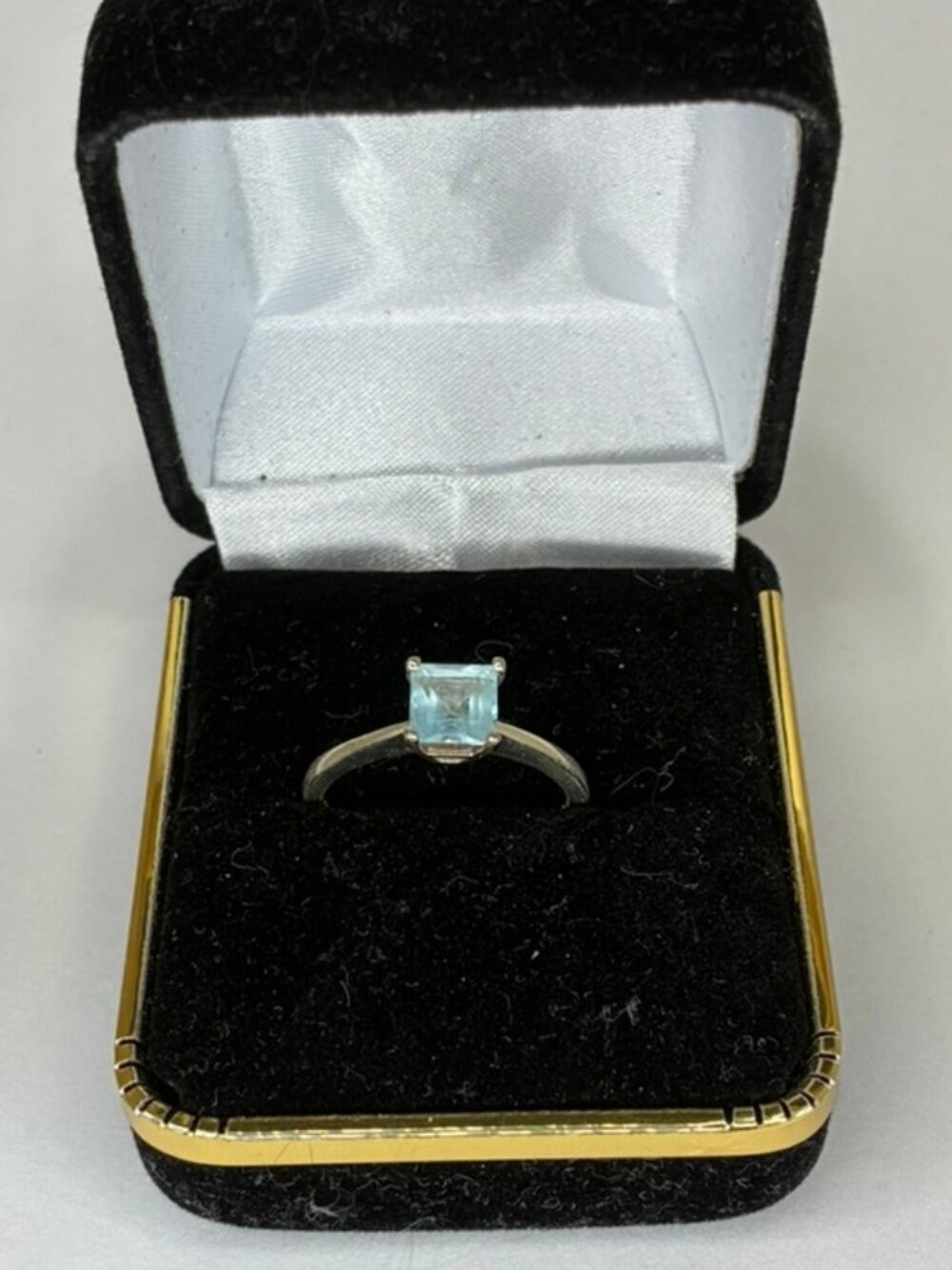 Aquamarine Sterling Silver Ring
